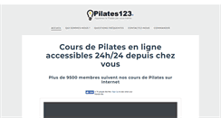 Desktop Screenshot of pilates123.fr