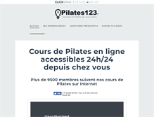 Tablet Screenshot of pilates123.fr